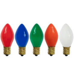 Northlight Pack Of 25 C9 Multi-Color Opaque Christmas Replacement Bulbs -Christmas Decorations GUEST 549afcfd 90b2 456a 8b18 8c13dc486020
