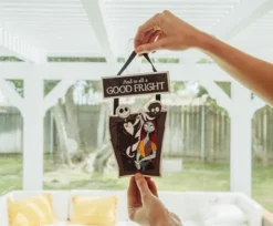 Silver Buffalo Disney Nightmare Before Christmas "Good Fright" 2-Piece Hanging Sign Wall Art 7 Silver Buffalo Disney Nightmare Before Christmas "Good Fright" 2-Piece Hanging Sign Wall Art -Christmas Decorations GUEST 598de607 a29b 4f67 85c2 6654a2ddd31e