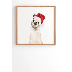 Big Nose Work Christmas Llama Bamboo Framed Wall Art - Deny Designs 6 Big Nose Work Christmas Llama Bamboo Framed Wall Art - Deny Designs -Christmas Decorations GUEST 5b23caf3 ce95 49d3 b5b7 7aafbb641a19