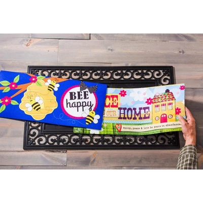 Evergreen Indoor Outdoor Doormat Bundle Set Of 5 - Frame And 4 Welcome Seasonal Inserts Halloween Christmas Thanksgiving Bless This Home 6 Evergreen Indoor Outdoor Doormat Bundle Set Of 5 - Frame And 4 Welcome Seasonal Inserts Halloween Christmas Thanksgiving Bless This Home - Image 6