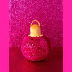 Shiraleah Pink Sparkle Christmas Ornament Bauble Pillow, Small 8 Shiraleah Pink Sparkle Christmas Ornament Bauble Pillow, Small -Christmas Decorations GUEST 5c51aaa6 724f 4f0a 9966 5898bd199e65