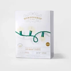100ct LED Super Bright Mini Christmas String Lights Warm White With Green Wire - Wondershop™ 6 100ct LED Super Bright Mini Christmas String Lights Warm White With Green Wire - Wondershop™ -Christmas Decorations GUEST 609b09d7 45e1 4f97 9a01 2e0c115be5b0