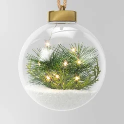 Battery Operated LED Globe With Faux Greenery Christmas Novelty Sculpture Light Warm White - Wondershop™ 7 Battery Operated LED Globe With Faux Greenery Christmas Novelty Sculpture Light Warm White - Wondershop™ -Christmas Decorations GUEST 62c6e4d6 d0b3 413b a83e ea8f919a5aad
