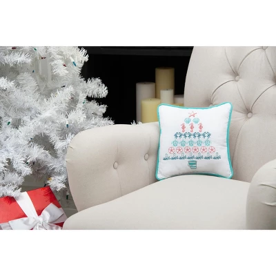 C&F Home 10" X 10" Coastal Tree Embroidered Christmas Holiday Throw Pillow 4 C&F Home 10" X 10" Coastal Tree Embroidered Christmas Holiday Throw Pillow - Image 4