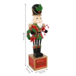 Sunnydaze Decor Sunnydaze Indoor/Outdoor Porch Or Living Room Resin Karl The Christmas Nutcracker Holiday Decorative Statue - 48" -Christmas Decorations GUEST 632d549f 17e8 44c5 9120 545274ad5cd7