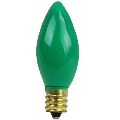 Northlight Club Pack Of 25 Opaque Green C7 Christmas Replacement Bulbs 1 Northlight Club Pack Of 25 Opaque Green C7 Christmas Replacement Bulbs