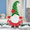 Collections Etc Welcome Gnome Christmas Holiday Stake Decoration