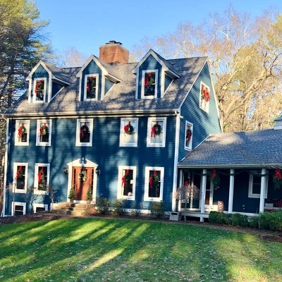 Northlight 24" Unlit Canadian Pine Artificial Christmas Wreath 4 Northlight 24" Unlit Canadian Pine Artificial Christmas Wreath - Image 4