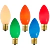 Northlight Pack Of 25 C9 Multi-Color Opaque Christmas Replacement Bulbs