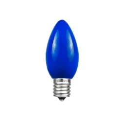 Novelty Lights Ceramic C7 Incandescent Traditional Vintage Christmas Replacement Bulbs 25 Pack