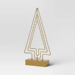 16.25" Battery Operated Lit Wire Christmas Tree Sculpture - Wondershop™ Gold 5 16.25" Battery Operated Lit Wire Christmas Tree Sculpture - Wondershop™ Gold -Christmas Decorations GUEST 6fc2f920 3371 410b 8ce1 108c75befbf3