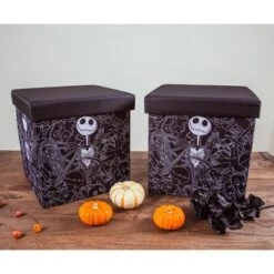 Ukonic Disney The Nightmare Before Christmas Jack Skellington Storage Bins | Set Of 2 9 Ukonic Disney The Nightmare Before Christmas Jack Skellington Storage Bins | Set Of 2 -Christmas Decorations GUEST 7161a5b7 a972 4084 b46b 68ee11f98e24