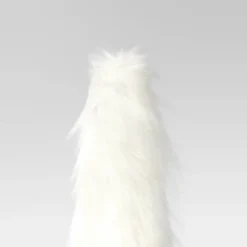 18" Faux Fur Christmas Tree Sculpture - Wondershop™ White -Christmas Decorations GUEST 748319a8 ca42 43c0 92fb e6aa4f02e81e