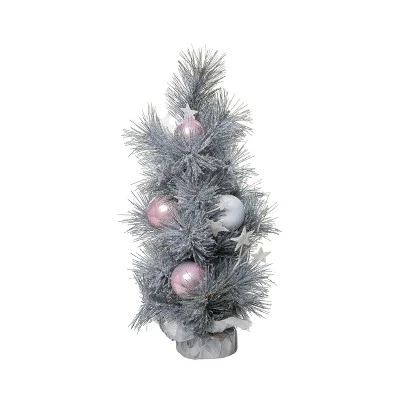 Transpac Artificial 18 In. Multicolored Christmas Whimsical Winter Tree 1 Transpac Artificial 18 In. Multicolored Christmas Whimsical Winter Tree