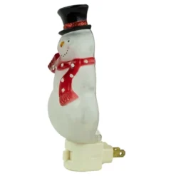 Northlight 6.75" Snowman Wearing Red Scarf Christmas Night Light -Christmas Decorations GUEST 784f1509 1687 439e 8d3b 83bea14335a2