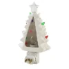 Christmas Vintage White Tree Night Light - One Night Light 6.75 Inches - Nostalgic Christmas Electric - 160238 - Ceramic - White