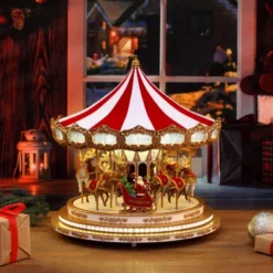 Mr. Christmas Santa And Reindeers Regal Carousel Animated Musical Christmas Decoration - 16" 7 Mr. Christmas Santa And Reindeers Regal Carousel Animated Musical Christmas Decoration - 16" -Christmas Decorations GUEST 7d29b95a 9889 47a1 8420 21468ee096d5