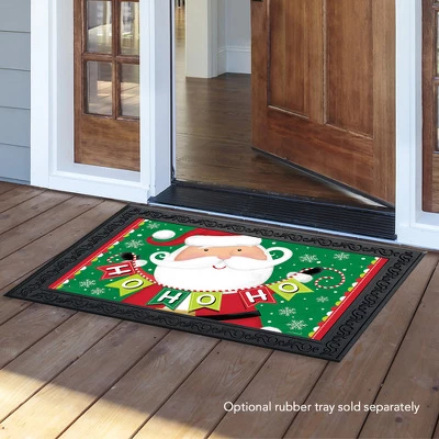 Santa Ho Ho Ho Christmas Doormat Holiday Indoor Outdoor 30" X 18" Briarwood Lane 2 Santa Ho Ho Ho Christmas Doormat Holiday Indoor Outdoor 30" X 18" Briarwood Lane - Image 2