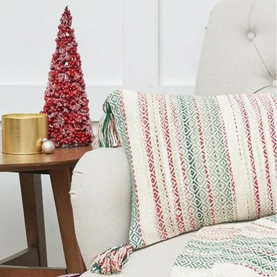 C&F Home Cozy Nordic Christmas Red And Green 14" X 22" Throw Pillow 1 C&F Home Cozy Nordic Christmas Red And Green 14" X 22" Throw Pillow