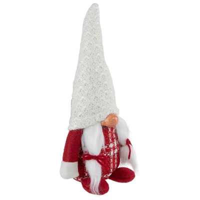 Northlight 10" Red And White Nordic Girl Gnome Christmas Decoration 2 Northlight 10" Red And White Nordic Girl Gnome Christmas Decoration - Image 2