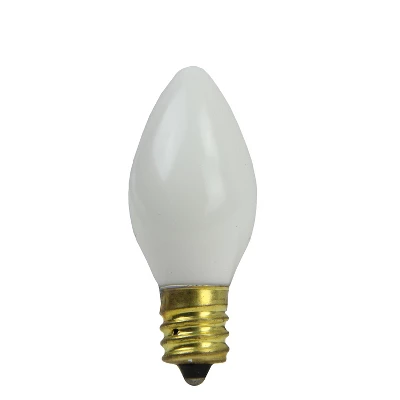 Northlight Pack Of 25 Incandescent C7 Opaque White Christmas Replacement Bulbs 1 Northlight Pack Of 25 Incandescent C7 Opaque White Christmas Replacement Bulbs