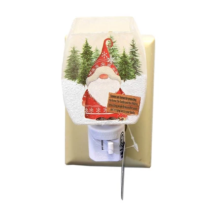 Stony Creek Gnomes W/Red Hats Night Light - One Nightlight 4.75 Inches - Electric Christmas Winter Pines - - Glass - Multicolored 4 Stony Creek Gnomes W/Red Hats Night Light - One Nightlight 4.75 Inches - Electric Christmas Winter Pines - - Glass - Multicolored - Image 4