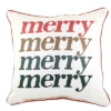 Christmas 16.0" Merry Gradient Pillow Home Decor Winter Happy Little Birdie The Little Birdie - Decorative Pillow