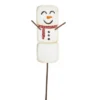 Christmas Marshmallow Snowmen Set/3 Stake - Three Yard Decorations 29 Inches - Ourdioor Indoor - C22026 - Metal - White