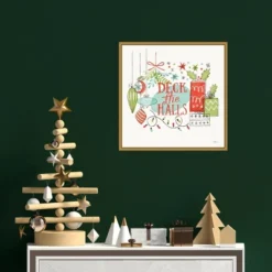16" X 16" Deck The Halls Christmas Holly By Janelle Penner Framed Canvas Wall Art - Amanti Art 7 16" X 16" Deck The Halls Christmas Holly By Janelle Penner Framed Canvas Wall Art - Amanti Art -Christmas Decorations GUEST 9f004cb9 de8f 4aca a17c 83bab37b8094