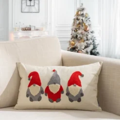 12"x20" Oversize Christmas Elves Applique Embroidered Lumbar Throw Pillow Ivory - Evergrace 8 12"x20" Oversize Christmas Elves Applique Embroidered Lumbar Throw Pillow Ivory - Evergrace -Christmas Decorations GUEST a19dddda 780c 4a45 a6a3 9ed5da2254fe