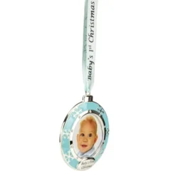 Northlight 3" Blue Silver-Plated Baby's First Christmas Ornament With European Crystals 5 Northlight 3" Blue Silver-Plated Baby's First Christmas Ornament With European Crystals -Christmas Decorations GUEST a36d0ec2 e6d3 4cbe 8c7e c36c4c6edc12