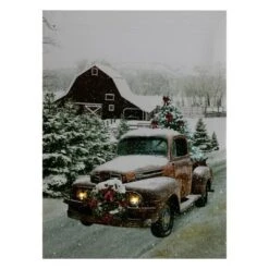 Northlight LED Lighted Fiber Optic Truck With Tree Christmas Canvas Wall Art 15.75" X 11.75" 7 Northlight LED Lighted Fiber Optic Truck With Tree Christmas Canvas Wall Art 15.75" X 11.75" -Christmas Decorations GUEST a4a7b733 bd5a 4a80 bfb6 9208cd0a0679