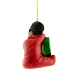 Holiday Ornament First Christmas Boy - One Ornament 3.0 Inches - Pajamas Present Sleeping - 19173 - Polyresin - Green