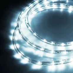 Costway 100' 2 Wire LED Rope Light Christmas Decorative Party In/Outdoor 110V Cool White -Christmas Decorations GUEST abae1877 313e 4b2d a642 b287f0e40086