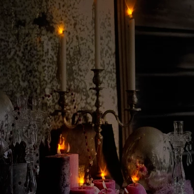 Northlight LED Lighted Regal Romance Candleabra Christmas Canvas Wall Art 15.75" X 12" 2 Northlight LED Lighted Regal Romance Candleabra Christmas Canvas Wall Art 15.75" X 12" - Image 2