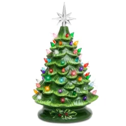 Best Choice Products 15in Pre-lit Ceramic Christmas Tree W/ Cord, Hand-Painted Decoration -Christmas Decorations GUEST affcbd71 283b 4d83 86cb f9d50b97cbf2