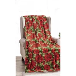 Noble House Christmas Festive And Cheery Holiday Super Soft Ultra Comfy Microplush Throw Blanket 50"x60" -Christmas Decorations GUEST b08cfb04 dd24 4d62 b5f7 92db72a1106f