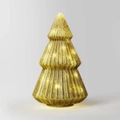 10.25" Battery Operated Lit Glass Christmas Tree Figurine - Wondershop™ 10 10.25" Battery Operated Lit Glass Christmas Tree Figurine - Wondershop™ -Christmas Decorations GUEST b328e3b1 f6ef 4a87 9ffe d0419e1e7255