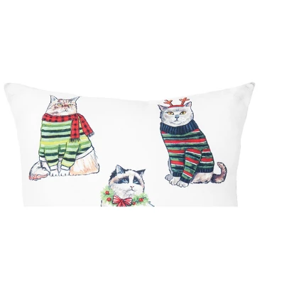 C&F Home Cat Christmas Indoor And Outdoor Throw Pillow 1 C&F Home Cat Christmas Indoor And Outdoor Throw Pillow