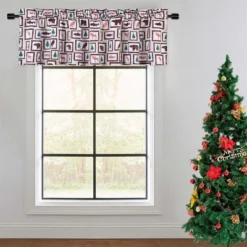 Christmas Small Kitchen Tier Curtains And Valanve Curtains With Animals Print -Christmas Decorations GUEST b865bf19 bd2a 45c2 ac4c d55f0d525843