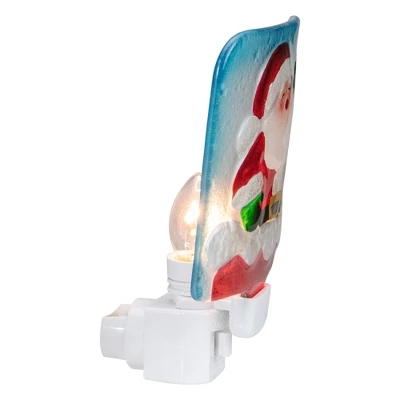 Northlight 6" Red And White Santa Claus Christmas Night Light 2 Northlight 6" Red And White Santa Claus Christmas Night Light - Image 2