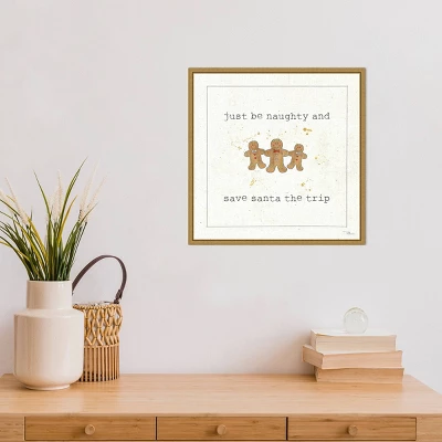 16" X 16" Christmas Cuties VII Gingerbread By Pela Studio Framed Canvas Wall Art - Amanti Art 5 16" X 16" Christmas Cuties VII Gingerbread By Pela Studio Framed Canvas Wall Art - Amanti Art - Image 5