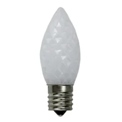 Northlight Pack Of 25 Faceted LED C9 Pure White Christmas Replacement Bulbs