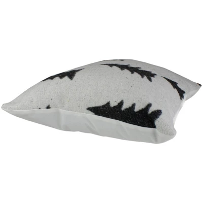 Northlight 18" White And Black Forest Trees Knit Christmas Throw Pillow 3 Northlight 18" White And Black Forest Trees Knit Christmas Throw Pillow - Image 3