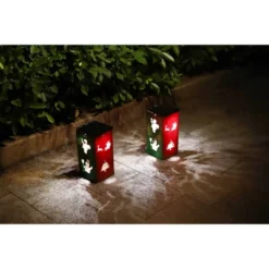 Techko Maid LED Solar 10.8" Portable Christmas Cut Out Decorative Outdoor Lantern Clear 19 Techko Maid LED Solar 10.8" Portable Christmas Cut Out Decorative Outdoor Lantern Clear -Christmas Decorations GUEST bef2333c 724b 4927 877d 21f255545887