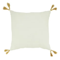 Saro Lifestyle Christmas Tree Decorative Pillow Cover, Gold, 18"