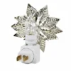 Ganz Poinsettia Night Light - One Night Light 4.25 Inches - Electric Flower Christmas - Cx175587 - Metal - Red