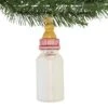 Old World Christmas Girl Baby Bottle - One Ornament 4 Inches - Long Lasting Keepsake - 32498 - Glass - White