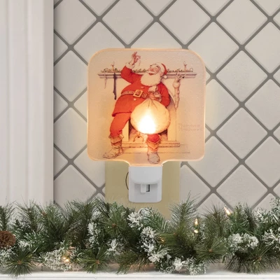 Northlight 6" Norman Rockwell 'Filling The Stocking' Glass Christmas Night Light 1 Northlight 6" Norman Rockwell 'Filling The Stocking' Glass Christmas Night Light