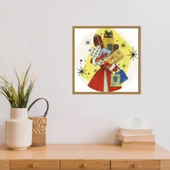 16" X 16" Vintage Christmas Gifts By Grace Popp Framed Canvas Wall Art - Amanti Art 9 16" X 16" Vintage Christmas Gifts By Grace Popp Framed Canvas Wall Art - Amanti Art -Christmas Decorations GUEST c86534be 2049 460b a7a9 d491c383d3ad